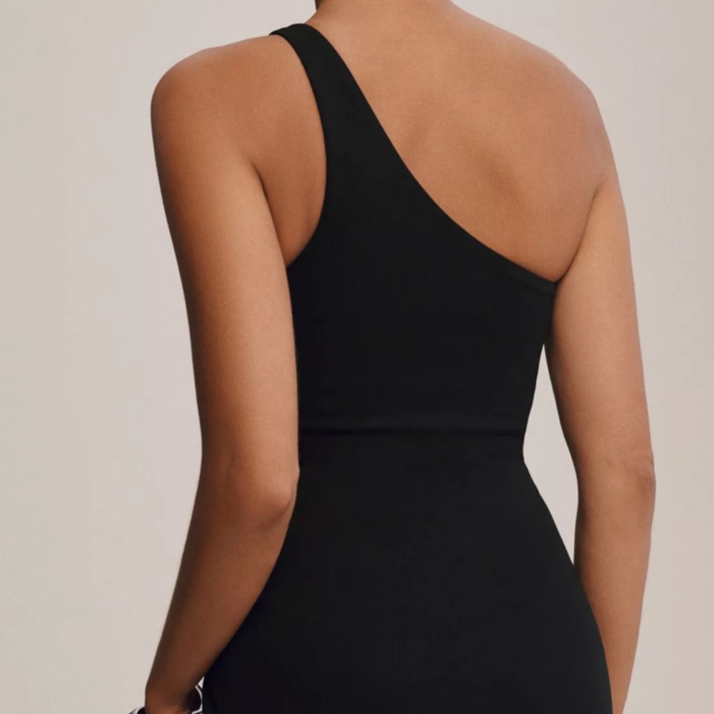 BHLDN Emilia One-Shoulder Stretch Crepe Mini Dress - Picture 3 of 10